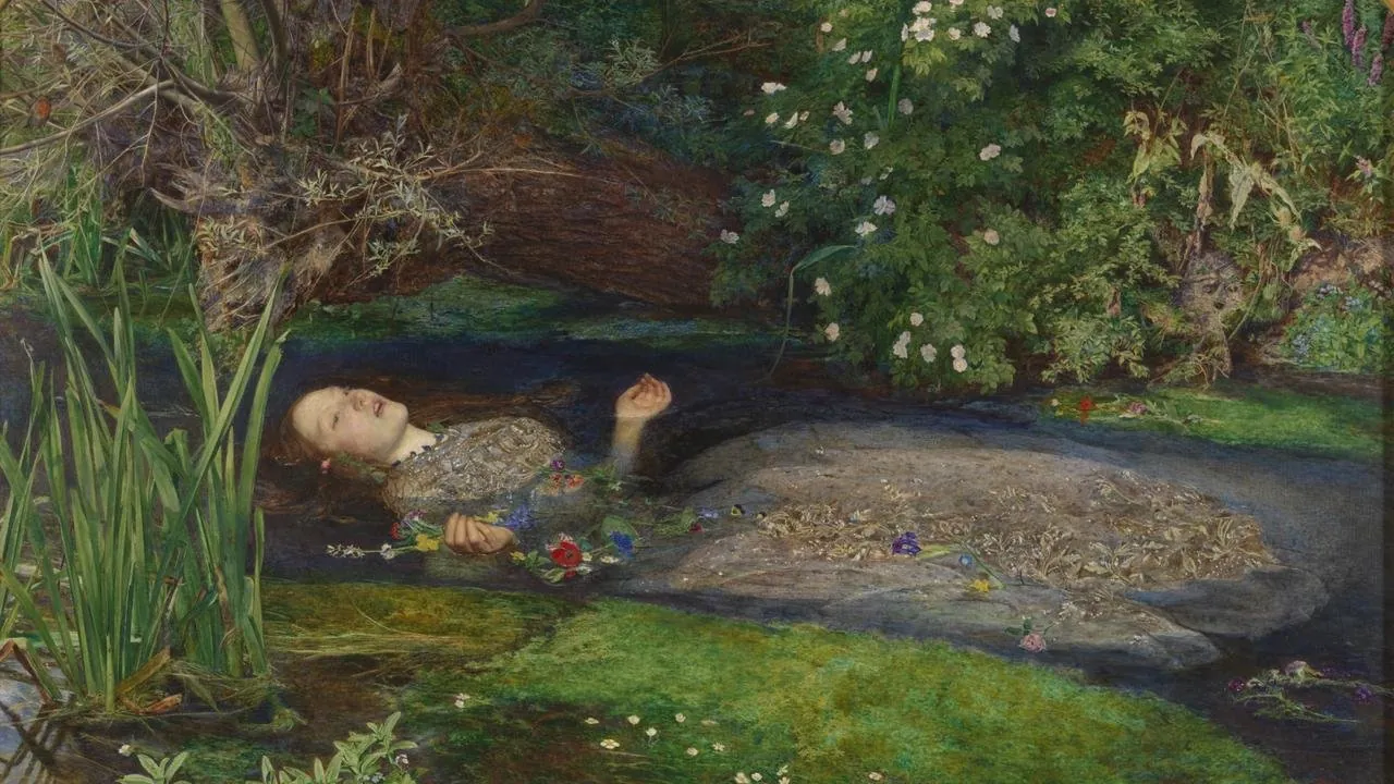 Archival-style image associated with Ophelia source research