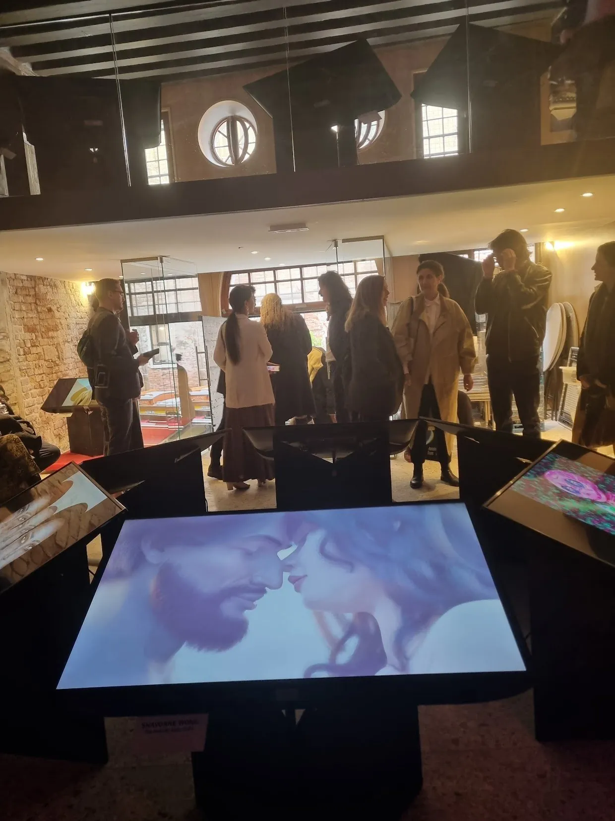The Kiss, a digital artwork and NFT by Shavonne Wong, exhibited at the Venice Biennale.