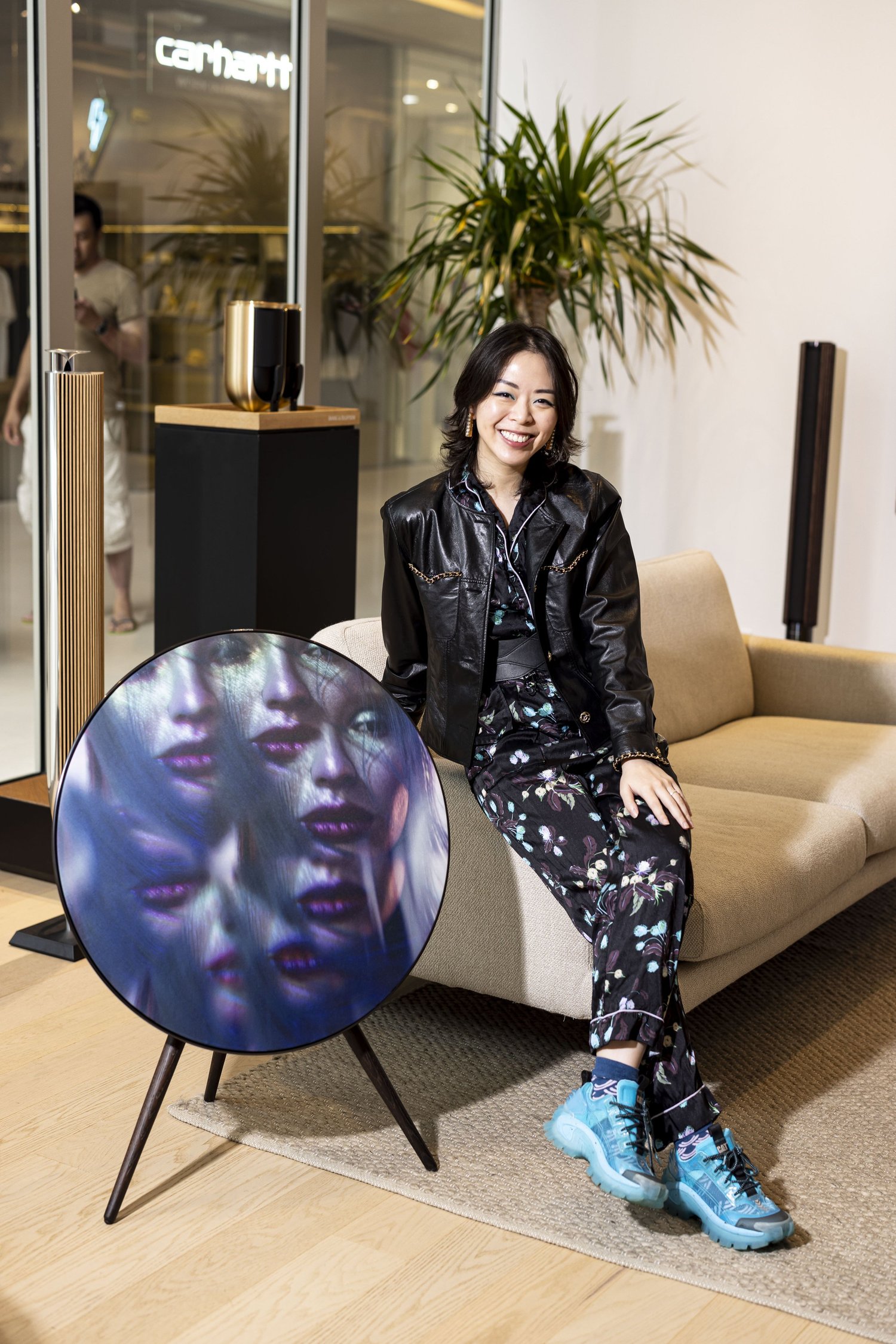 Bang & Olufsen Art Showcase featuring Shavonne Wong, screen detail.
