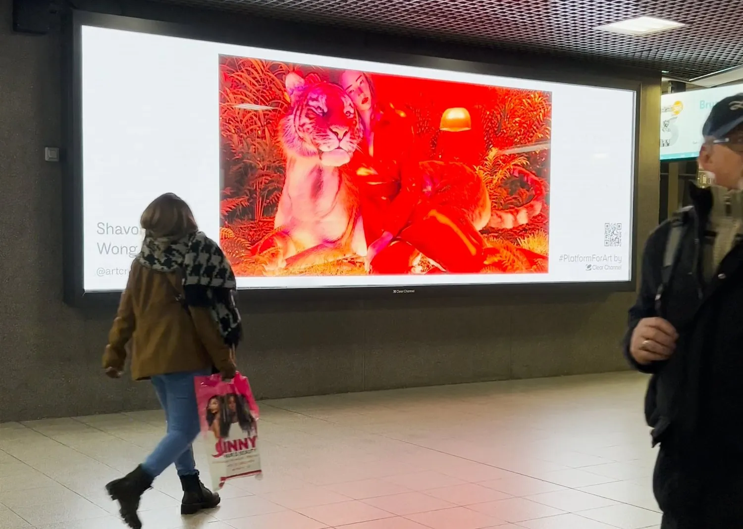 Shavonne Wong's digital portrait displayed as part of the closing 2023 exhibition season.