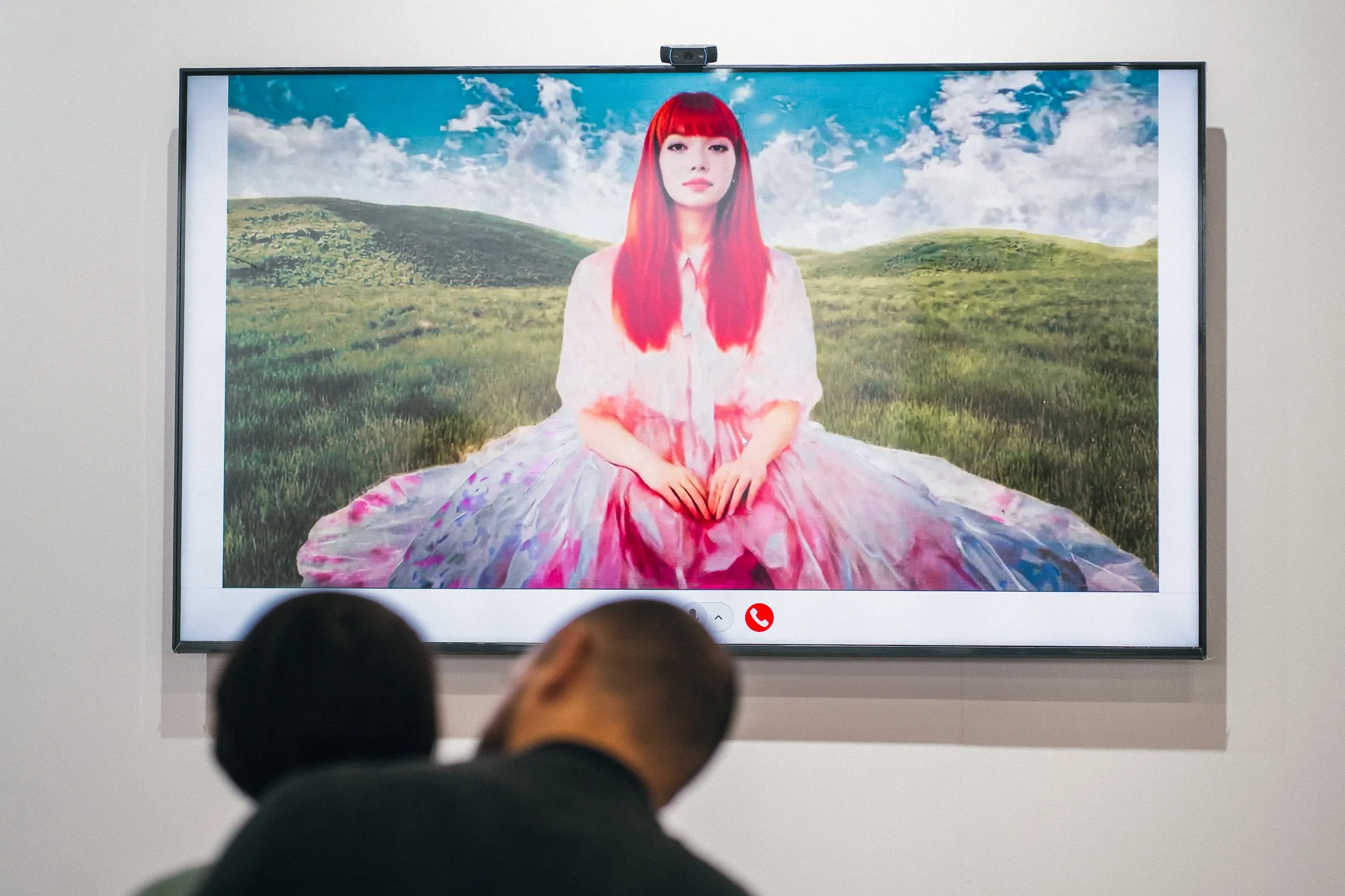 Meet Eva Here installation view at ArtScience Museum