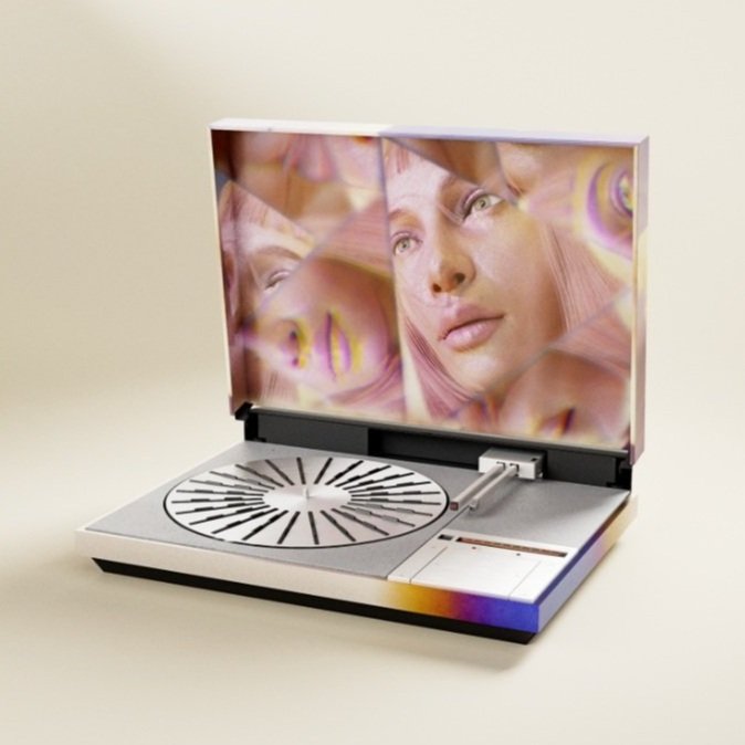 Bang & Olufsen DNA Collection speaker lid with Shavonne Wong artwork