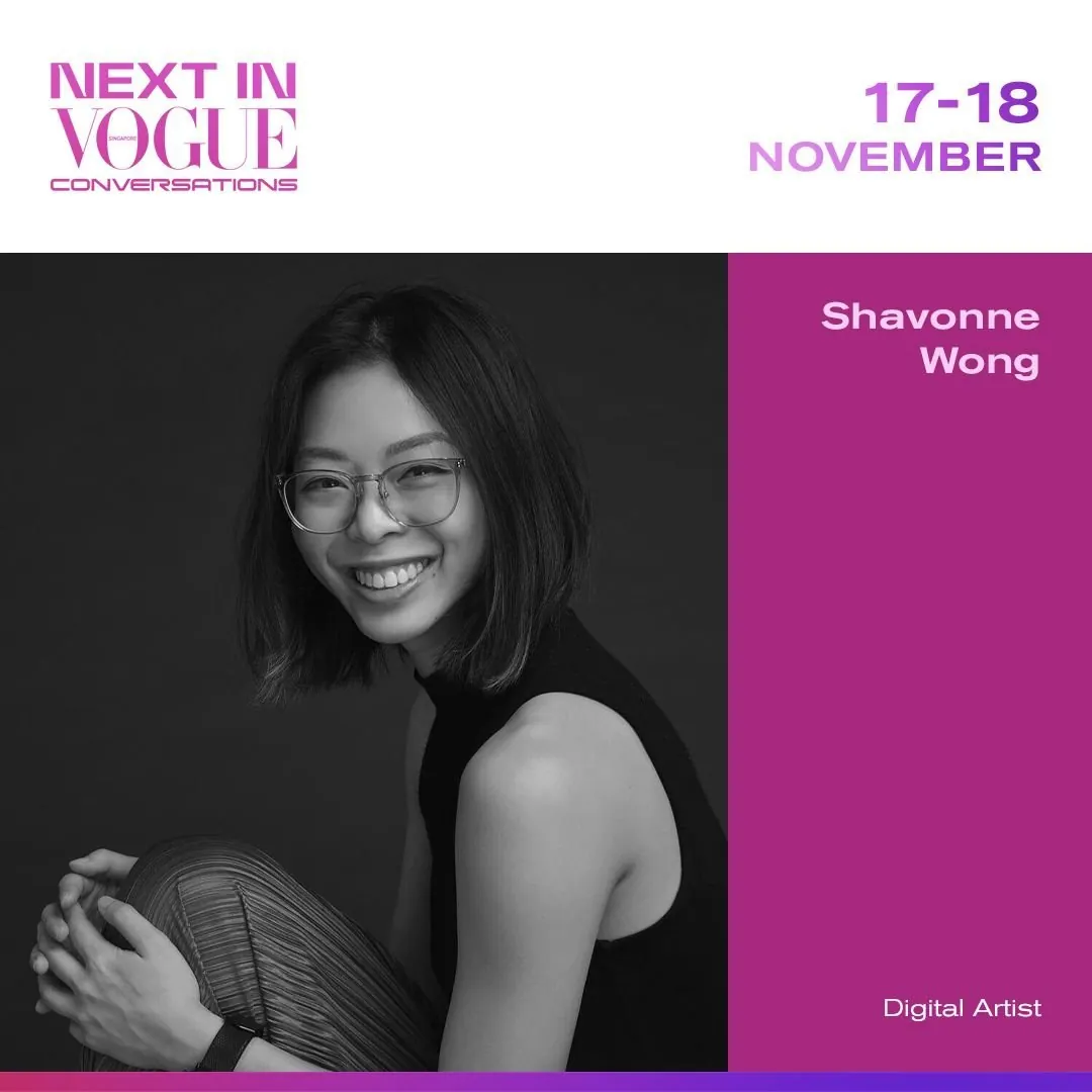 Next In Vogue speaker announcement for Shavonne Wong.